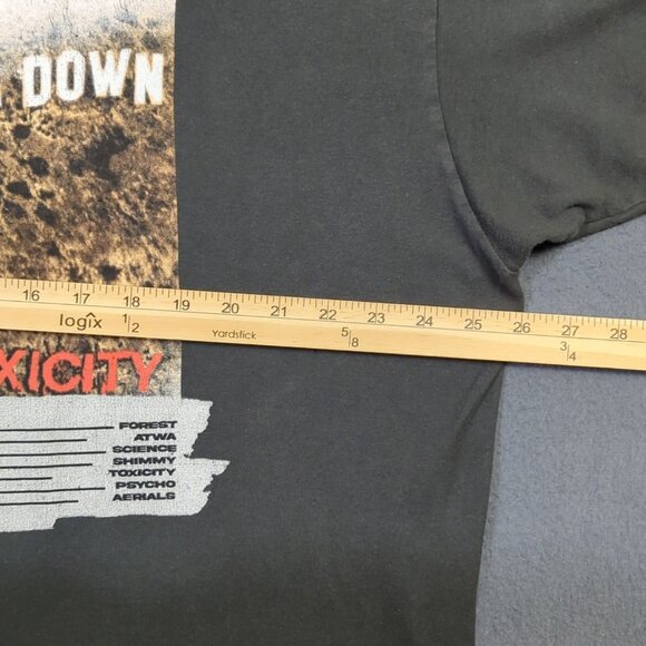 System Of A Down T-Shirt Men's XXL Gray Toxicity Band Tee Rock Metal Tultex Tag - Picture 9 of 12